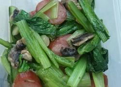 香肠炒小白菜（家常菜）