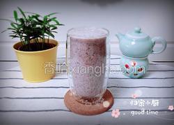 黑玉米玫瑰牛奶饮