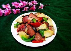 杏鲍菇炒腊肉