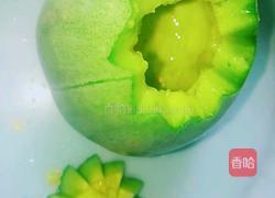绿宝瓜蒸蛋的做法图解3