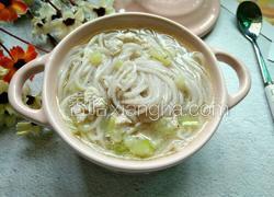 丝瓜肉末虾皮小面