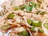 金针菇炒辣椒肉片