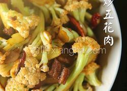 非常能体现锅气的菜「花菜炒五花肉」