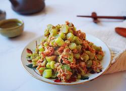 虾酱鸡蛋炒四季豆