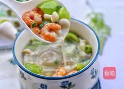 丝瓜虾仁菌菇汤的做法图解15