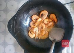 中式炒菜の铁锅鲜虾白菜的做法图解3