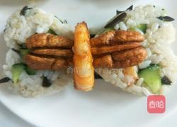 蝴蝶结碧根果饭团的做法图解9