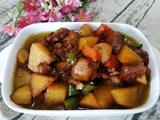 土豆胡萝卜烧茄子的做法[图]