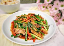 虾菇干炒韭菜
