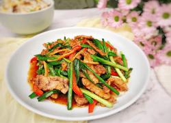 虾菇干炒韭菜