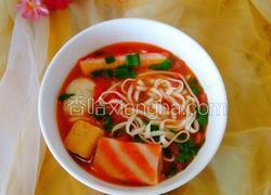 番茄火锅丸子面