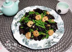 虾仁木耳烩豇豆（清脂减肥）