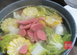 白菜玉米清脂养颜汤的做法图解6