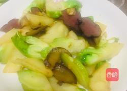 儿菜（抱子芥）炒腊肉的做法图解7