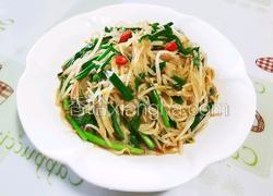 韭菜炒豆芽