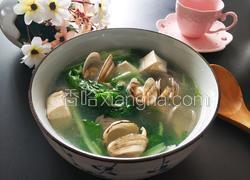 小白菜蚶子豆腐汤