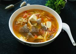 双菇番茄豆腐汤