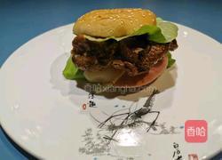豪华牛排干酪三酱有机食蔬汉堡的做法图解12