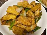 大葱炒豆腐