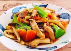 青椒炒蘑菇