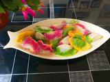 春节五彩缤纷饺子