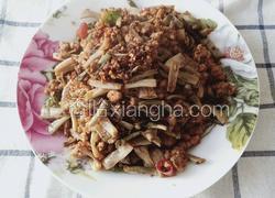 卜豆角炒肉末
