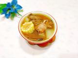 大脚菌玉米鸡汤