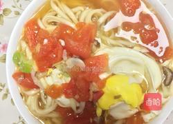 香菇西红柿鸡蛋面的做法图解5