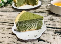 抹茶斑马纹戚风蛋糕