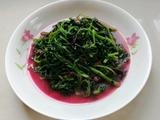 蒜末红苋菜
