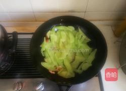 莴苣青椒炒肉丝的做法图解6