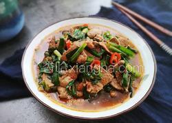 韭菜炒猪肝
