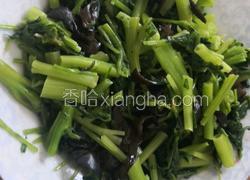 凉拌菠菜木耳