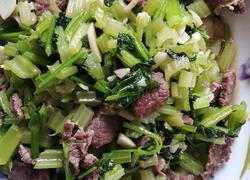 小炒芹菜牛肉