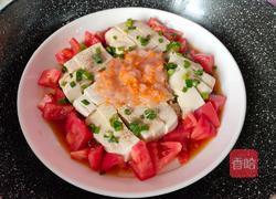 虾泥番茄蒸豆腐的做法图解9