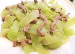 牛肉丝炒莴笋片