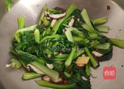 香菇炒油菜的做法图解6