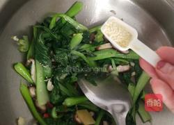 香菇炒油菜的做法图解8