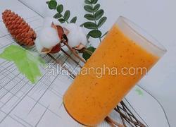 芒果百香果益力多混搭果汁冰