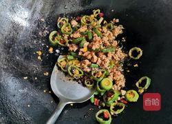 空心菜梗炒肉末的做法图解5
