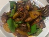 土豆豆角烧鸡肉