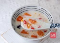 金燕耳木瓜牛奶羹的做法图解12
