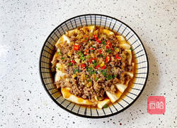 榨菜肉末蒸豆腐的做法图解14