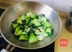 清炒油菜的做法图解3