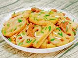 莲藕腐竹炒肉片