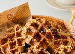 馋哭隔壁小孩的核桃香蕉燕麦华夫饼