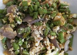 肉沫鸡蛋炒洋葱豆角