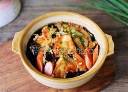 火腿白菜豆腐煲