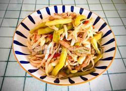 瘦肉梅豆蒸挂面