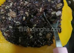 南瓜黑米饭